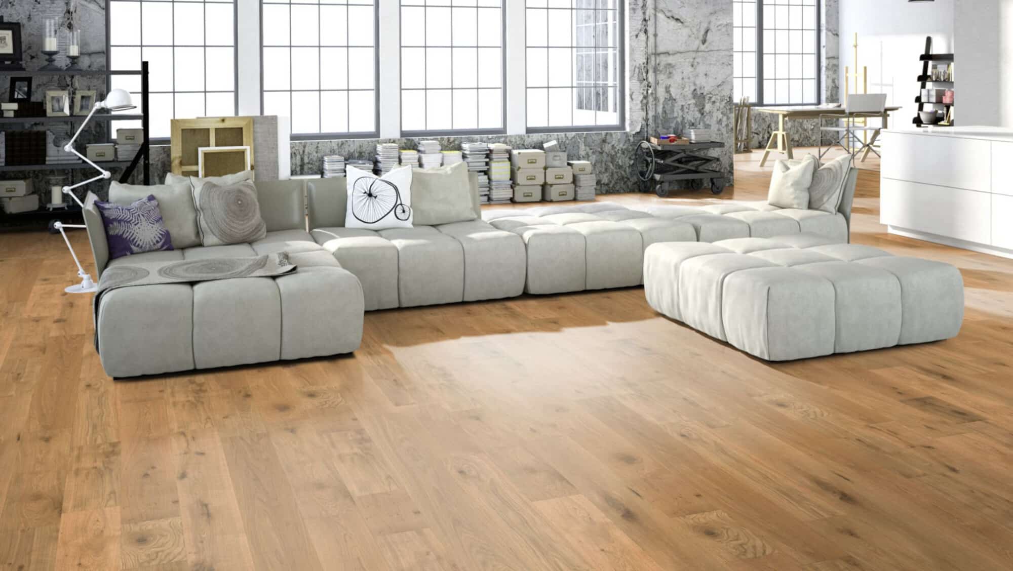 3. Gunreben - Eiche Markant oxidativ farblos geölt Massivholzdiele 20 x 120mm Massivholzdielen